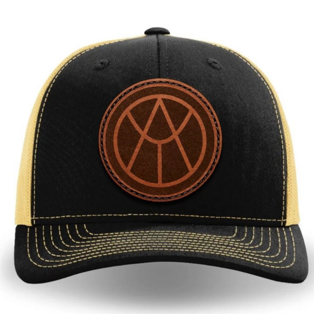 Leather Patch Trucker Cap (New)